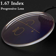 1.67 Index Aspheric Multi Focus Progressive Lens CR-39 Prescription Myopia Presbyopia Eye Glasses Lens Anti-Radiation RS095 2024 - buy cheap