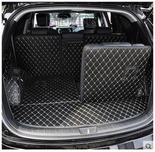 Полный набор автомобильных ковриков для багажника Hyundai Grand Santa Fe, 7 мест, 2018-2013, водонепроницаемые Ковровые Коврики для сапог, лайнер для Santafe 2011 2024 - купить недорого