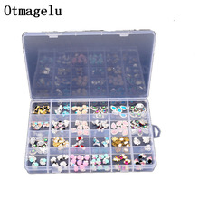 Clear Plastic Case 24 Slots Beautiful Jewelry Nail Art Rhinestone Empty Storage Box Travel Organizer Bead Accessories Holder 2024 - buy cheap