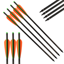 6X16"/18"/20"/22" Archery Carbon Crossbow Bolts Crossbow Hunting Arrows 4" TPU Vane 125Grain Field Point Outdoor Free Shipping 2024 - buy cheap