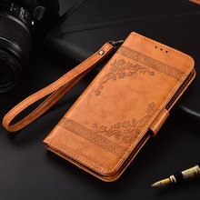 Funda de cuero abatible para Oukitel K10000 Fundas estampado flor 100% especial cartera soporte funda con correa 2024 - compra barato