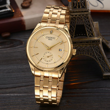 Fashion Chenxi Brand Gold Watch Men Luxury Business Man Golden Waterproof Unique Casual Quartz Male Dress Clock Gift Calendar 2024 - buy cheap