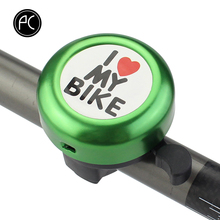 Велосипедный звонок PCycling, детский мини-звонок с принтом в виде велосипеда, из алюминиевого сплава 2024 - купить недорого