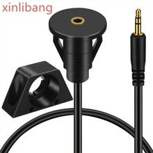 3.5mm male to 3.5mm Female Car Truck Dashboard Waterproof Flush Mount 3.5mm 1/8" AUX Audio Jack Extension Cable With Mounting 2024 - buy cheap