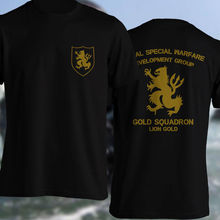 Gold Squadron US Army Special Force Lion Gold NSWDG Devgru Seal Team Six T-shirt Casual Short Slove 2024 - buy cheap