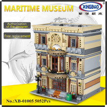 XINGBAO-Juego de bloques de construcción serie MOC de la ciudad, juego de Museo Marítimo, 01005 Uds. 2024 - compra barato