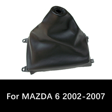 Perilla de palanca de cambios de coche, cubierta de bota de cambio de estilo de coche, color negro, PU, para MAZDA 6, 2002, 2003, 2004, 2005, 2006, 2007 2024 - compra barato