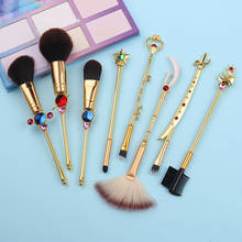 Sailor Moon Makeup Brushes Cosmetics Make Up Brush Set Kit with Power Professional Eyeshadow Eyebrow Contour Foundation Brushes 2024 - buy cheap