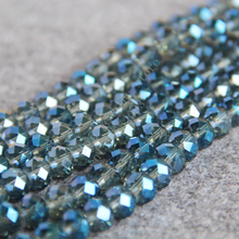 T8274 Charming 6X8mm Faceted Blue AB+ colorful glass Crystal beads!Fit For Making Bracelet&Necklace DIY Jewelry wholesale 2024 - buy cheap