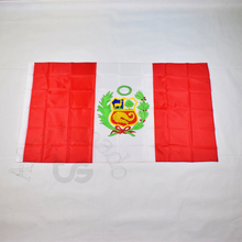 Bandeira peruana peru 90*150cm de comprimento, banner 3x5 pés para pendurar bandeira nacionais para reparação, festas, pendurar, decoração 2024 - compre barato