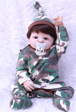 New 55cm Full Silicone Reborn  Baby Lifelike Newborn 22inch toy toys adorable Doll Birthday Gift Bathe Toy for sale 2024 - buy cheap