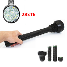 28x XML T6 30000LM светодиодный светильник-вспышка тактический фонарь для самообороны аварийный светильник для кемпинга 2024 - купить недорого
