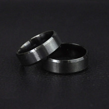 Черное мужское кольцо из нержавеющей стали LR4144 2024 - купить недорого