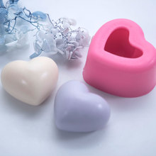 Molde de silicona para jabón con forma de corazón de amor, para decoración de bodas, regalos de fiesta, hecho a mano 2024 - compra barato