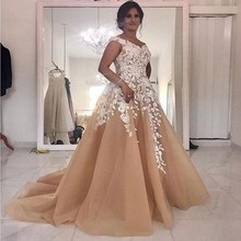 Plus Size Evening Gowns Evening Dresses abendkleider Long Prom Party Gown Applique Customized Evening Dresses Lace Up abiye 2024 - buy cheap