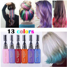 13 Colors One-time Hair Color Hair Dye Temporary Non-toxic DIY Hair Color Mascara Dye Cream Blue Grey Purple 2024 - buy cheap