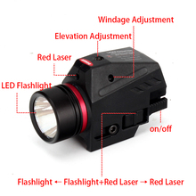 Tactical Hunting Red Laser Sight 150 Lumen LED Flashlight Integrated Combo Nylon Material for Weaver Picatinny Rail Mount 2024 - buy cheap