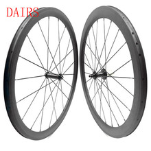 carbon wheel 700c xiamen tubular front 38mm rear 50mm carbon wheels 25mm width R36 hubs 1432 Spoke 1380g bike wheel 2024 - buy cheap