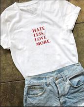 Футболка с надписью «Hate less love more» tumblr camisetas, футболка унисекс с надписью «human rights», «Мир», «гранж», «эстетика против войны» 2024 - купить недорого