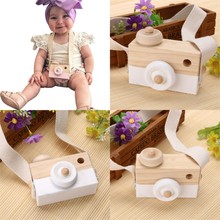 Cute Nordic Hanging Wooden Camera Toy 10*8*5.5cm Room Decor Furnishing Articles Baby Birthday Toy Gifts For Children 2024 - buy cheap