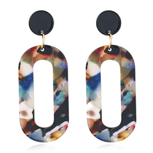 Long Acrylic Pattern Earring Fashion Jewelry for Women Drop Earrings Fashion Geometric Statement Earring Female Brincos AE706 2024 - buy cheap