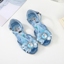 Children's princess shoes 2018 summer new girls sandals little girl fish mouth shoes Frozen children's shoes  EU size 22-36 2024 - buy cheap