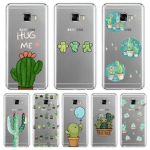 Cactus Floral Green Plants Flower Phone Case For Samsung Galaxy C5 C7 C9 Pro Silicone Soft Back Cover For Samsung C5 C7 C8 Case 2024 - buy cheap