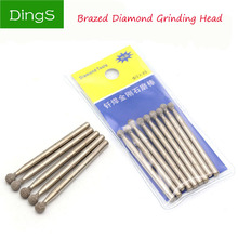 Juego de fresas de diamante Dremel de 3mm, accesorios de pulido abrasivo de forma esférica, brocas de diamante Dremel, juego de 5 unids/set 2024 - compra barato