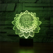 Lotus 3d Lactation Lamp Children's Bedroom Decorative Table Lamps For Living Room Atmosphere  Boys And Girls Night  Desk Lamp 2024 - buy cheap