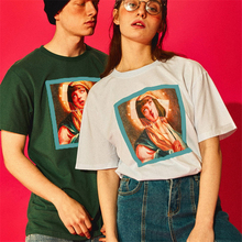 Camisetas divertidas de algodón para amantes de la Virgen María, camiseta de manga corta, camisetas con estampado Digital, TX149 R1 2024 - compra barato