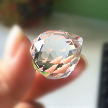 Anéis gratuitos 20mm 1000pcs preço de atacado k9 cristal facetado lustre bola de cristal bolas pingentes de coletor de sol 2024 - compre barato