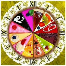 ARTBACK DIY full diamond embroidery fruit cake Wall clock 3D diamond painting cross Stitch Kits embroidery Indoor home decor 2024 - buy cheap