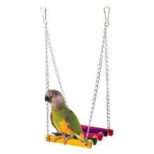 Red de escalada para loros, 1 unidad, puente con escaleras colgantes, jaula de Guacamayo, decoración de coche, juguetes suministros para mascotas 2024 - compra barato