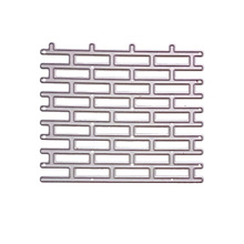 WYSE Metal Cutting Dies Brick Wall Fence Die Scrapbooking for DIY photo album/Paper Cards Decorative Craft Template Supplies 2024 - buy cheap