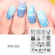 AriesLibra Nail Art Template Ocean Animal Pattern Print Stamping Plates Nail Polish Stencil Template Manicure Stencils Manicure 2024 - buy cheap