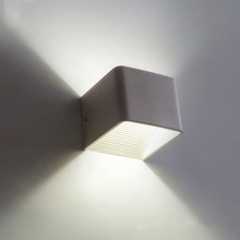 Современный квадратный светодиодный светильник вниз, настенный светодиодный светильник, прикроватный настенный светильник для отеля, освещение, бра, домашний свет, AC85-265V 2024 - купить недорого