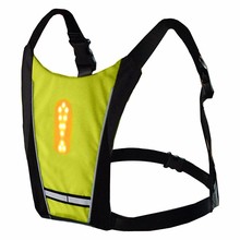 Reflective Safety Vest Cycling Waterproof 48 LED Turn Signal Vest Outdoor Running / Night Walking / Cycling Vest Coat 2024 - buy cheap