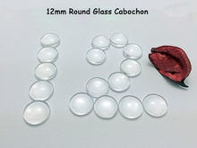 100pcs 12mm Round Glass Cabochon Transparent Clear Glass Cameo Cover Cabs for DIY Charms Pendant Necklaces Making Jewelry 2024 - buy cheap