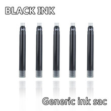 Чернильный картридж Jinhao международного размера для чернильных ручек, подходит для черных ручек, 30 шт. 2024 - купить недорого