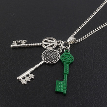 Fashion Ready Player One Necklace chain Green key chain pendant men women Jewelry Women and Men Jewelry 2024 - buy cheap