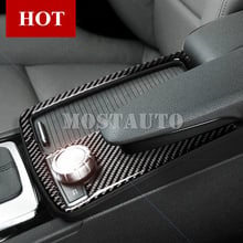 For Benz E Class W212 Carbon Fiber Console Water Cup Holder Trim Cover 2010-2011 1pcs Car Accessories Interior Car Decor 2024 - buy cheap