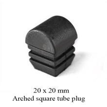 20x20 mm square tube plug plastic end cover for blanking tube cap. pad arched ball head surface round shape chair beach bed 2024 - buy cheap