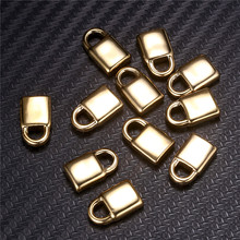 5PCS 10mmX16mm Gold Silver Color Stainless Steel Lock Charms For Jewelry DIY Making Handmade Lock Pendants Accessories 2024 - buy cheap