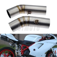 Motorcycle Exhaust Muffler Middle Link Pipe For Ducati 1098 1098S 2007 2008 1198 1198S 2009-2011 848 2008 09 2010 1098R Slip-on 2024 - buy cheap