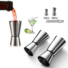 15/30ml 25/50ml Stainless Steel Cocktail Shaker Measure Cup Dual Shot Drink Spirit Measure Jigger Kitchen Home Gadgets Bar Tools 2024 - buy cheap