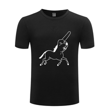 Unicorn Middle Finger Novelty Funny Men's T-Shirt T Shirt Men 2018 New Short Sleeve O Neck Cotton Casual Top Tee 2024 - buy cheap