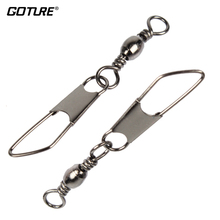 Goture-barril giratorio de pesca con broche de seguridad, accesorio de enganche, Conector de señuelo, 10, 8, 4 y 1, unids/lote, 100 2024 - compra barato