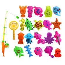 Набор игрушечных рыбок MagiDeal для детей, Магнитная рыбалка, водная игрушка для ванной, пляжа, для игр на открытом воздухе, детские игрушки для ... 2024 - купить недорого