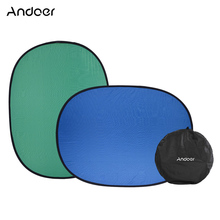 Andoer 1.5*2M Photo Collapsible Reversible Chromakey Background Backdrop Panel/Green Blue Light Reflector For Youtube Studio 2024 - buy cheap