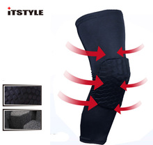 Basketball Leg Sleeves Breathable Football Knee Pads Sport Safety Honeycomb Kneepads Bumper Knee Protector Guard Pads 2024 - buy cheap